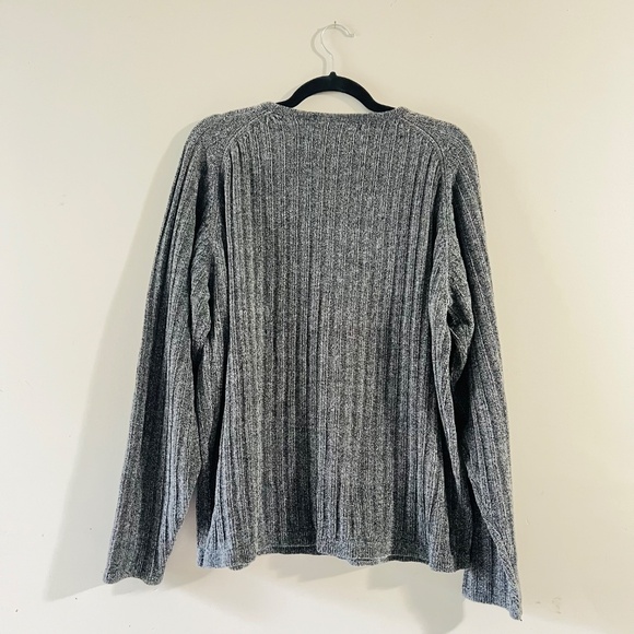 Quick Reflex Grey Medium V Neck Sweater Cotton Acrylic - Picture 10 of 11